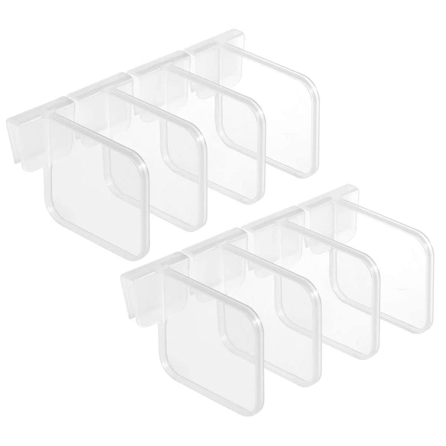 8-Piece Adjustable Refrigerator Door Organizer Set - Expandable Kitchen Storage Bins for Food, Condiments & Small Items - Perfect for Fridge Organization & Space Saving in Home Kitchens