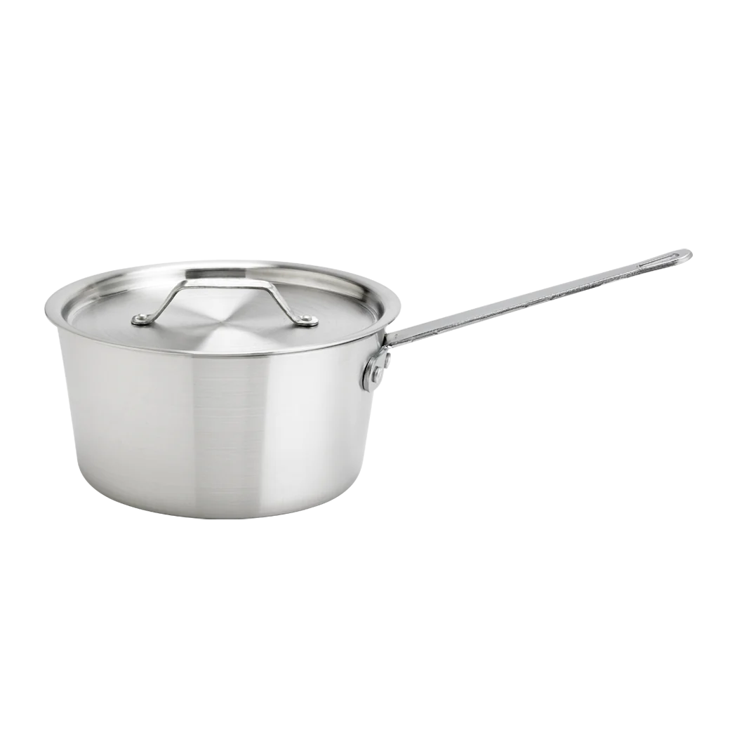 Thermalloy 5.5 Quart Aluminum Sauce Pan with Lid - Nonstick Cooking Pot for Soups, Sauces & Pasta - Perfect for Stovetop & Induction Cooktops