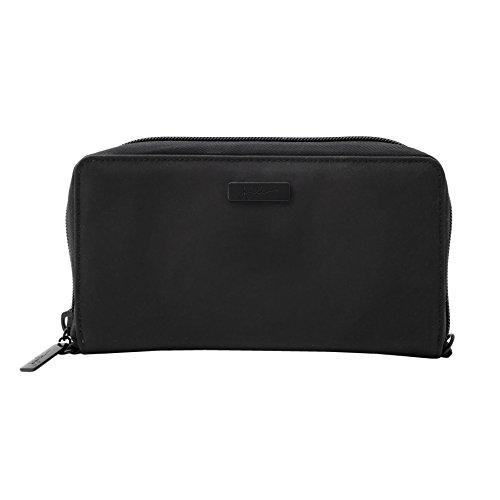 JuJuBe Be Spendy Zippered Wallet - Onyx Collection Black Out | Stylish RFID-Blocking Wallet for Women, Perfect for Travel, Work & Everyday Use
