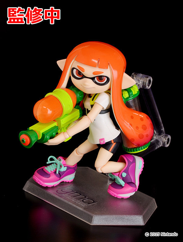 Figma #400 DX Splatoon Girl Inkling Action Figure - Collectible Anime Model for Gaming Fans & Decor