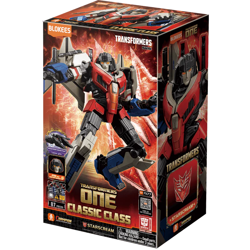 Blokees Starscream ONE - Premium Collectible Action Figure for Transformers Fans | Perfect for Display, Gifts & Cosplay
