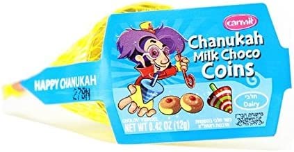 Hanukkah Milk Chocolate Coins - Chanukah Gelt in 24 Bags - Kosher Dairy Treats for Jewish Holidays & Gift Giving