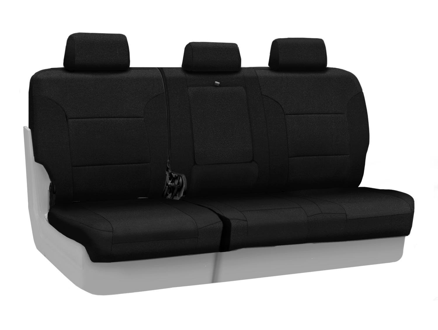 Coverking Custom Fit Rear 60/40 Bench Seat Cover for Select Subaru Forester Models - Premium Velour Fabric (Black) | Waterproof & Scratch-Resistant Car Seat Protector | Perfect for Pets, Kids & Outdoor Adventures
