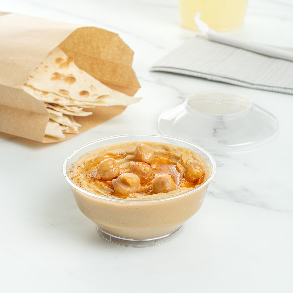 4 oz Round Clear Plastic Deli Containers with Lids - 3.25