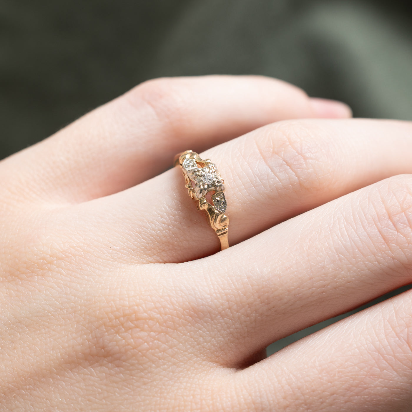 0.02ct Single Stone Diamond Ring - Size 5.75 | Elegant Solitaire Engagement Ring for Women | Perfect for Proposals, Anniversaries & Special Occasions