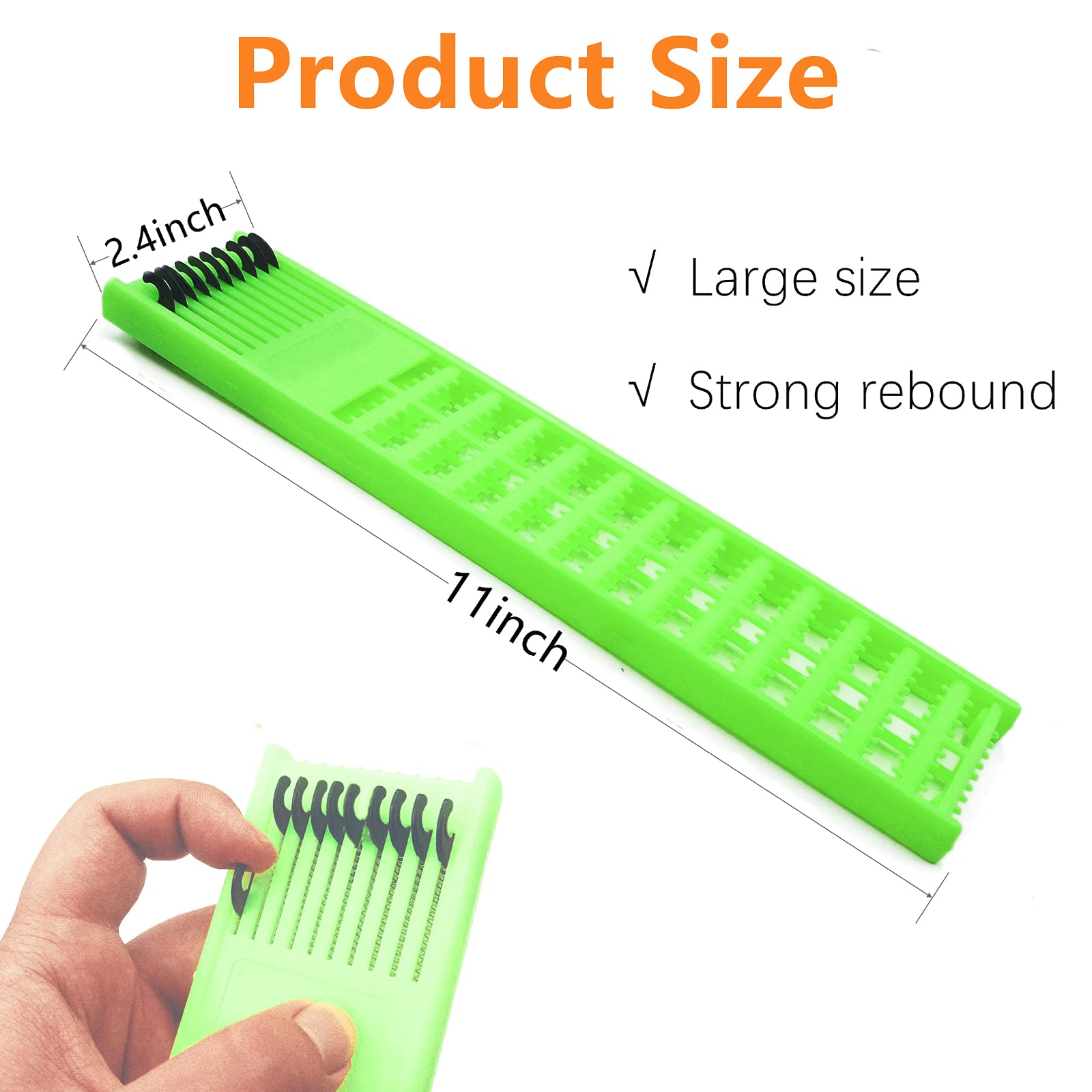 Gourami Fishing Snelled Hook Holder - Organize Snelled Hooks & Rigs with Leader Tray & Jigs Board - Perfect for Freshwater & Saltwater Fishing Trips