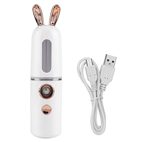 30ml Nano Rabbit Face Mist Sprayer - Hydrating Skin Care for Dry Skin (White) - Perfect for Travel & Office