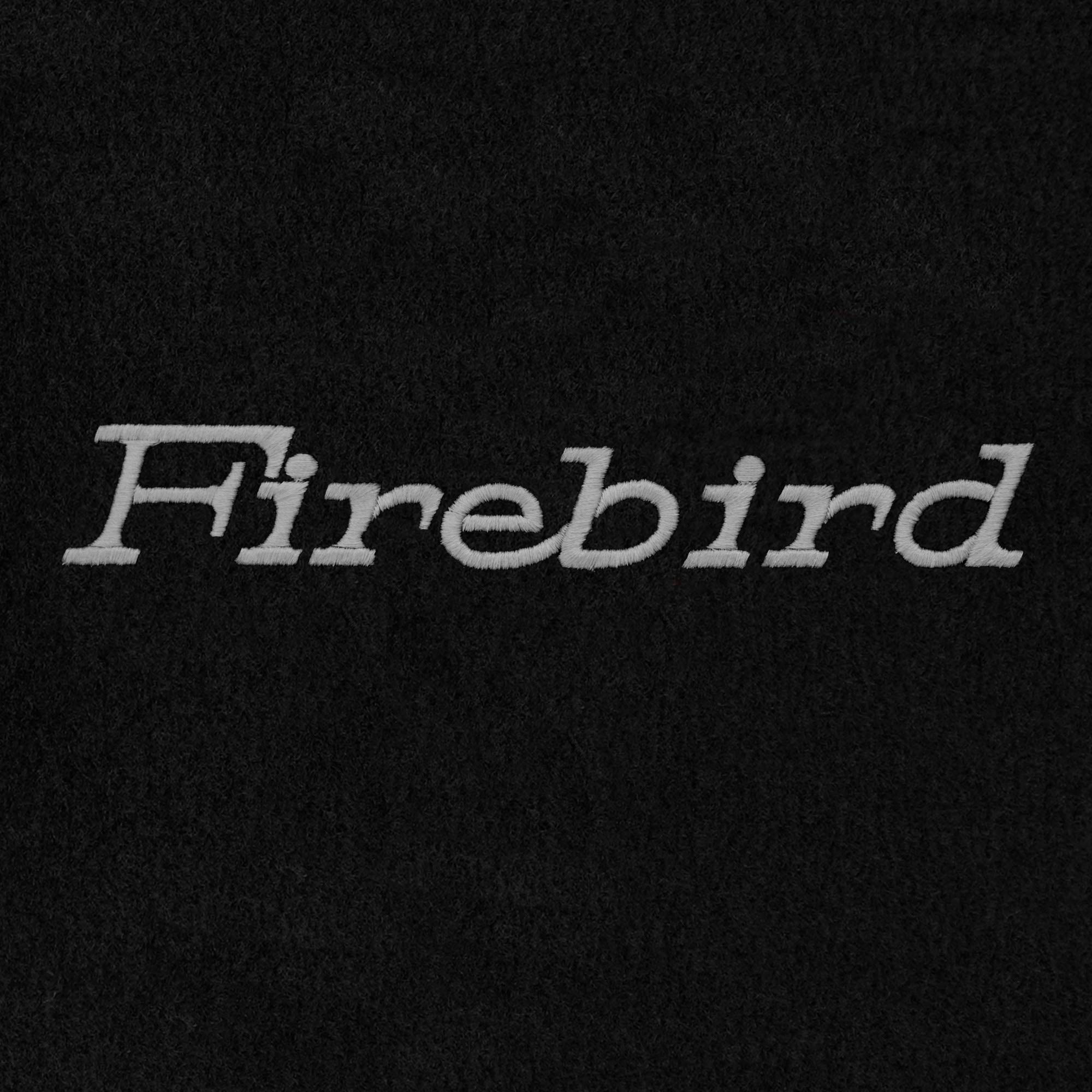 Premium Custom-Fit Carpet Floor Mats for 1974-1981 Pontiac Firebird/Trans Am - Black Trunk Liner with 'Firebird' Embroidery | Luxury Car Accessories for Classic Muscle Cars | Perfect for Car Shows, Daily Driving & Vehicle Protection