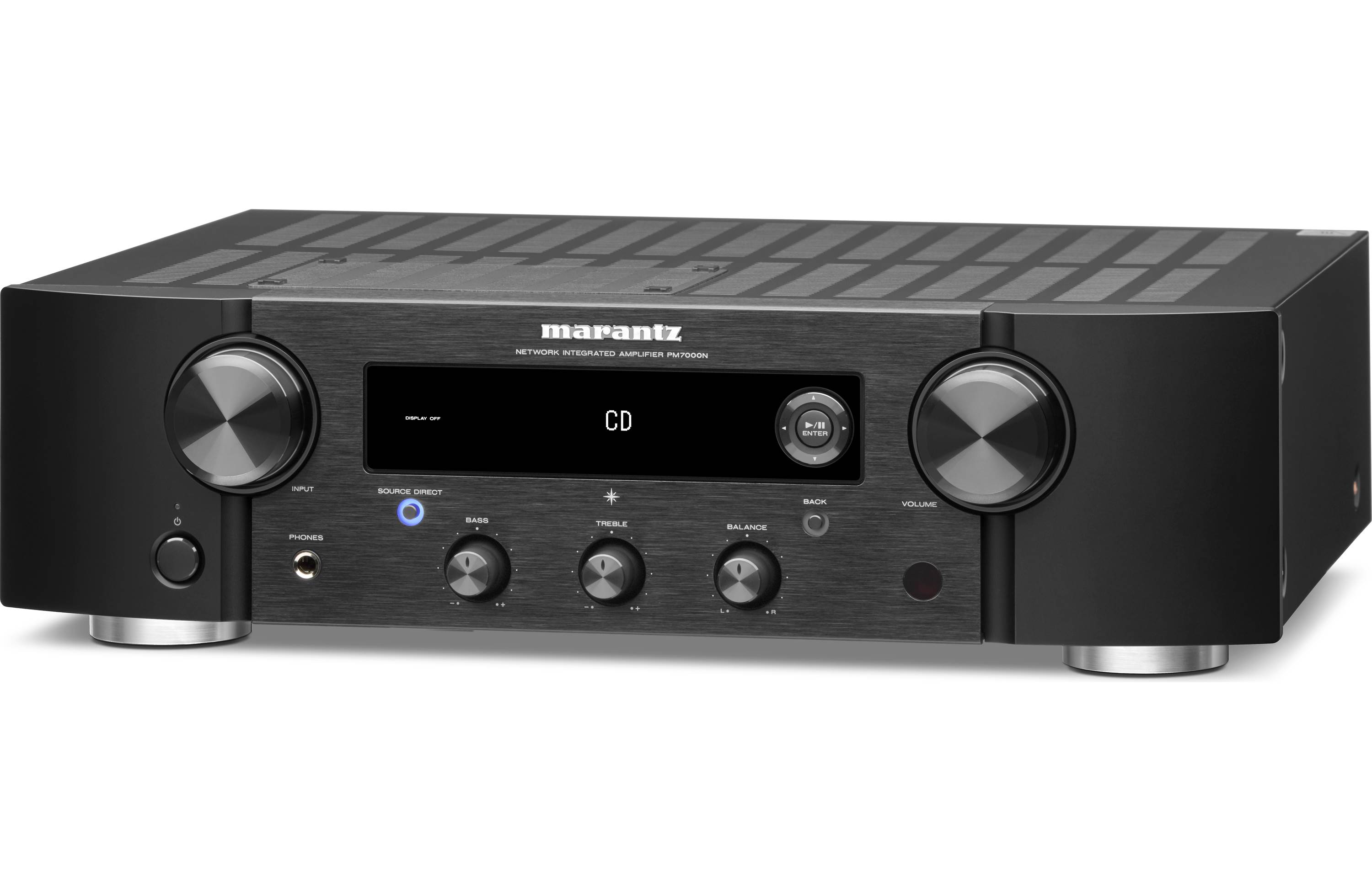 Marantz PM7000N Integrated Stereo Amplifier with HEOS Built-in | Hi-Fi Audio System for Home Theater & Music Listening | Wireless Streaming & Multi-Room Audio