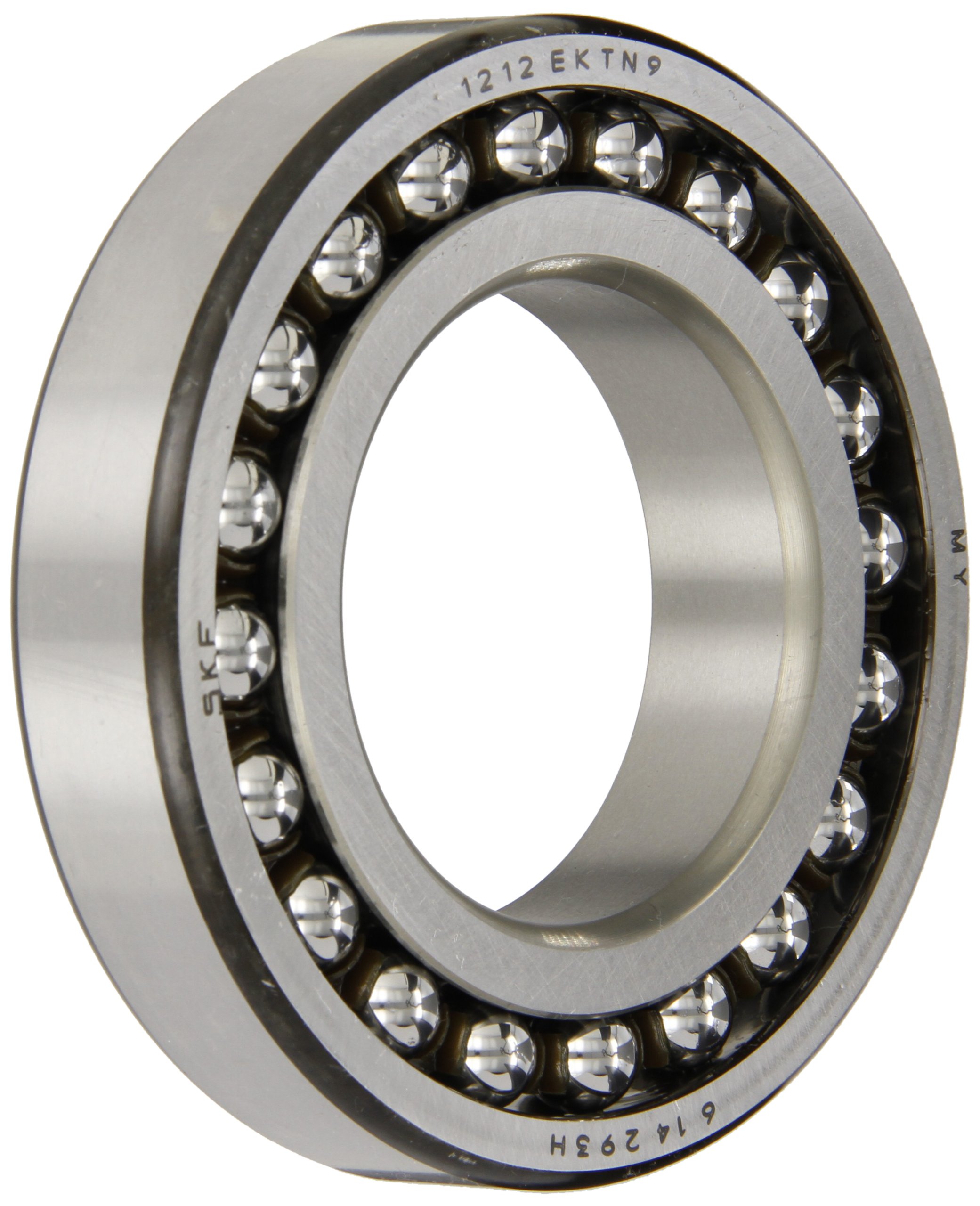 SKF 1213 EKTN9 Double Row Self-Aligning Ball Bearing - Tapered Bore, ABEC 1 Precision, Open Design with Plastic Cage, Normal Clearance, Metric Size (65mm Bore x 120mm OD x 23mm Width) - Ideal for Industrial Machinery, Conveyors, and Heavy-Duty Equipment Applications
