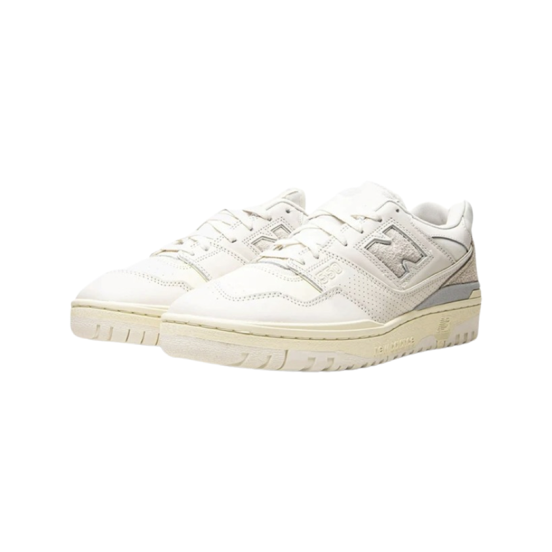 New Balance 550 Aime Leon Dore White Leather Sneakers - Men's & Women's Casual Shoes for Everyday Wear & Street Style Fashion