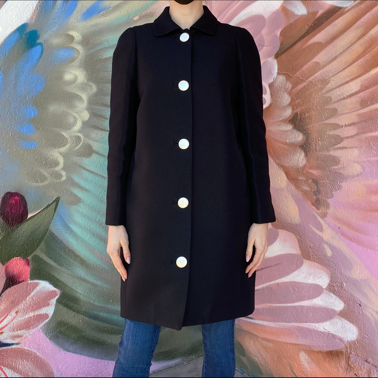 Balenciaga by Alexander Wang Pre Fall 2015 Black Wool Coat - Women's Luxury Outerwear for Fall & Winter Fashion | Perfect for Office, Parties & Special Occasions