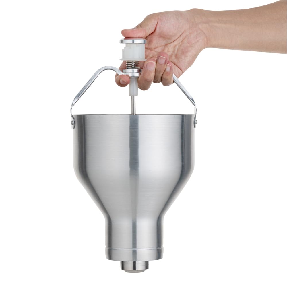 Restaurantware Met Lux 88oz Waffle Batter Dispenser - Durable Pancake Batter Dropper with Portion Control Dial | Easy to Use Aluminum Cupcake & Crepe Batter Dispenser | Perfect for Waffles, Pancakes, Biscuits & Baking at Home or Restaurants