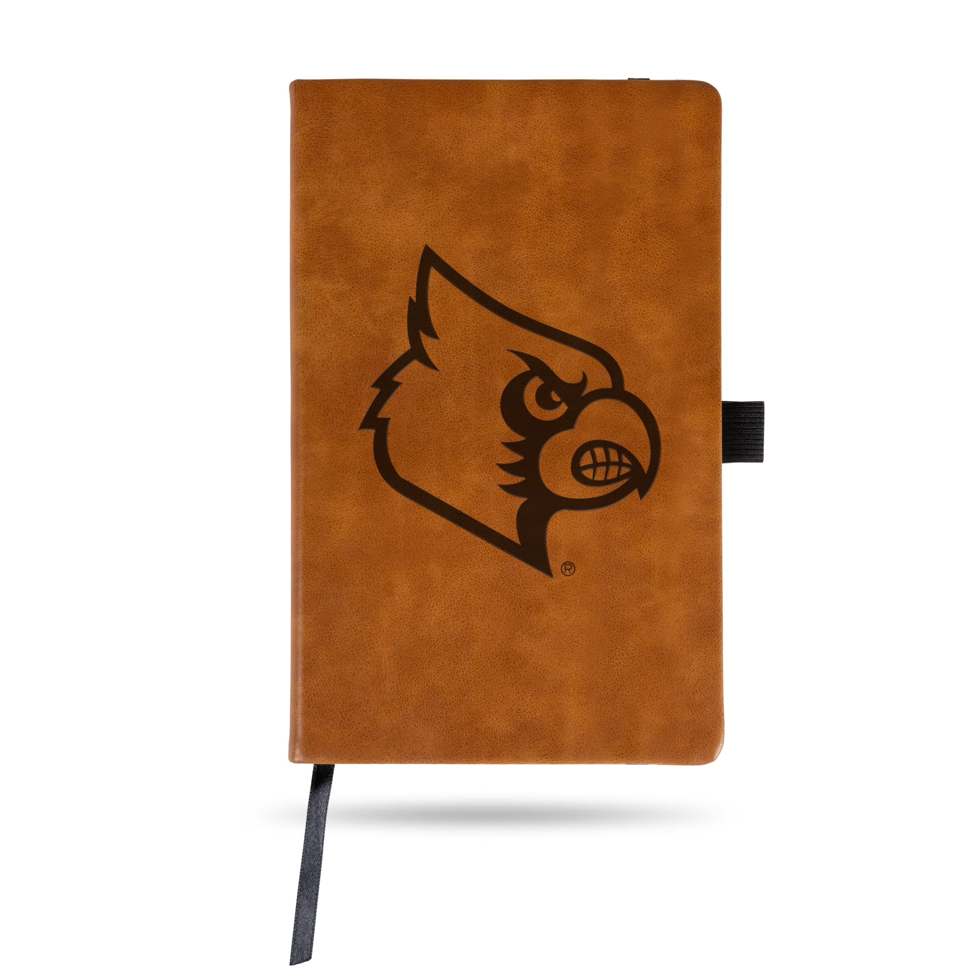 NCAA Louisville Cardinals Brown Laser Engraved Small Notepad Journal - 8.25