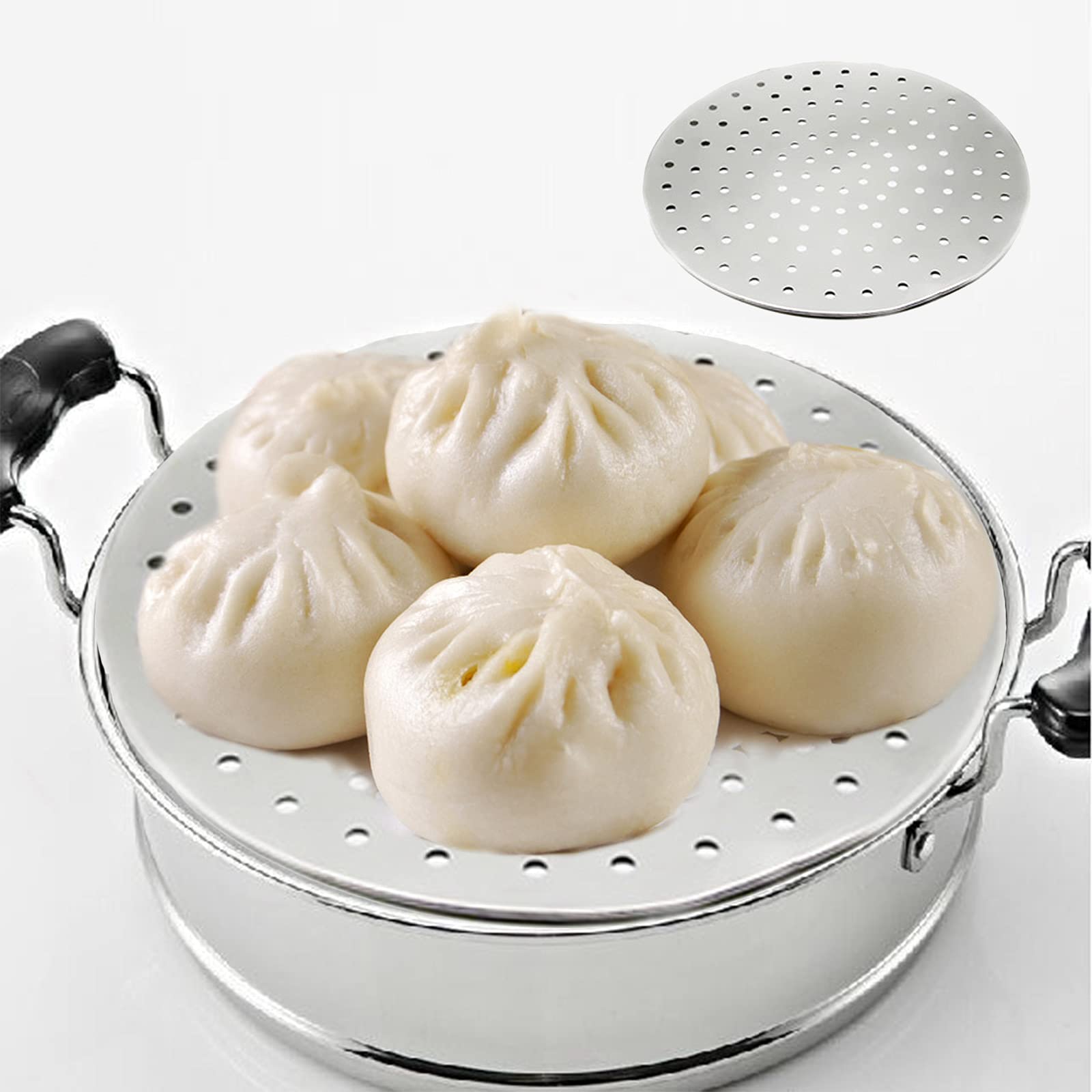 2-Pack 17.7 Inch Stainless Steel Steaming Rack for Canning, Cooking & Baking - Fits Stock Pots, Pressure Cookers & Large Pans - Perfect for Steaming Vegetables, Seafood, Dumplings & Bread Making