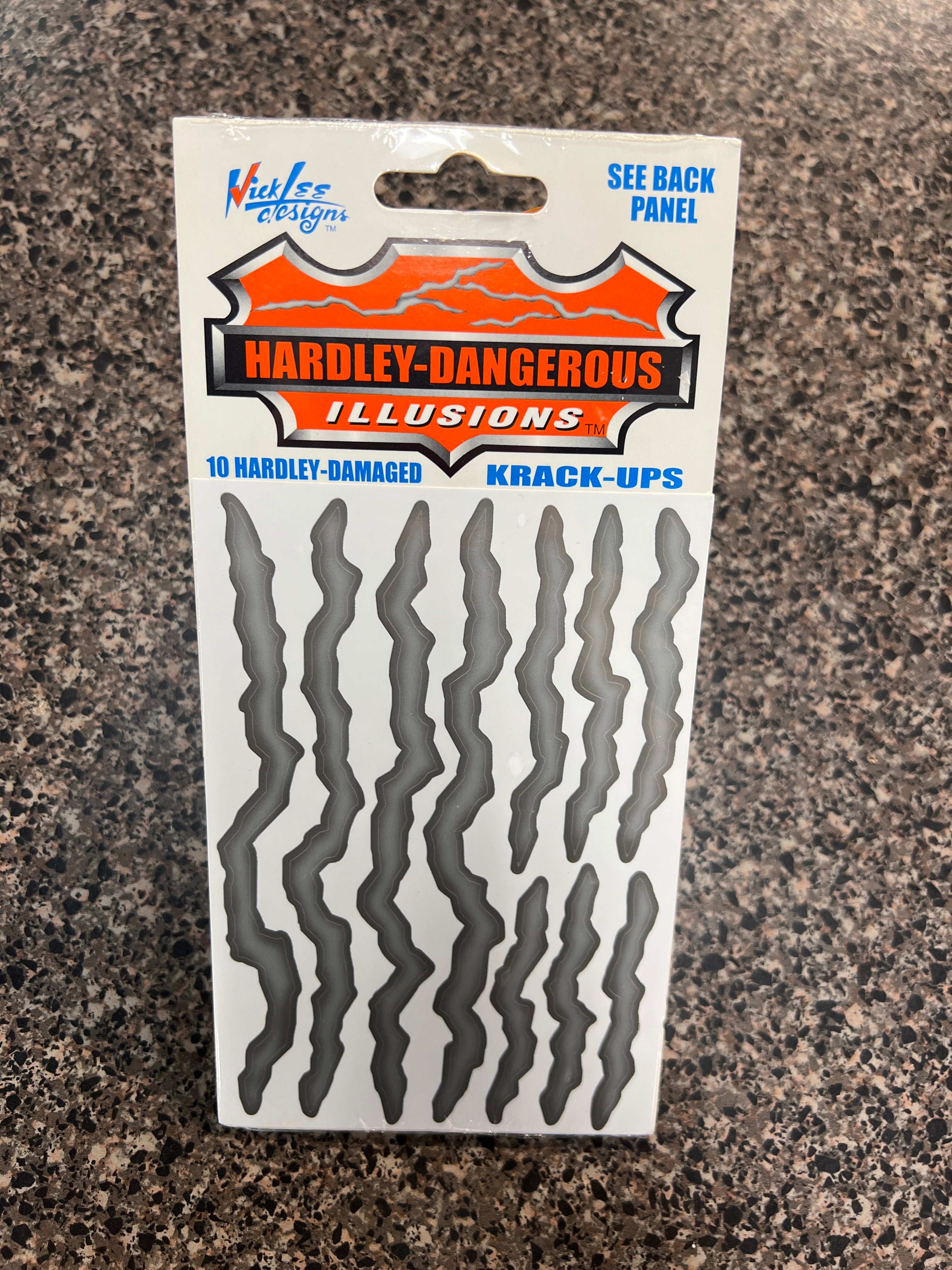 Hardly Dangerous Scratch Illusion Stickers - Fun & Safe Decorative Vinyl Decals for Walls, Laptops, Notebooks - Perfect for Kids Rooms, DIY Crafts & Office Decor