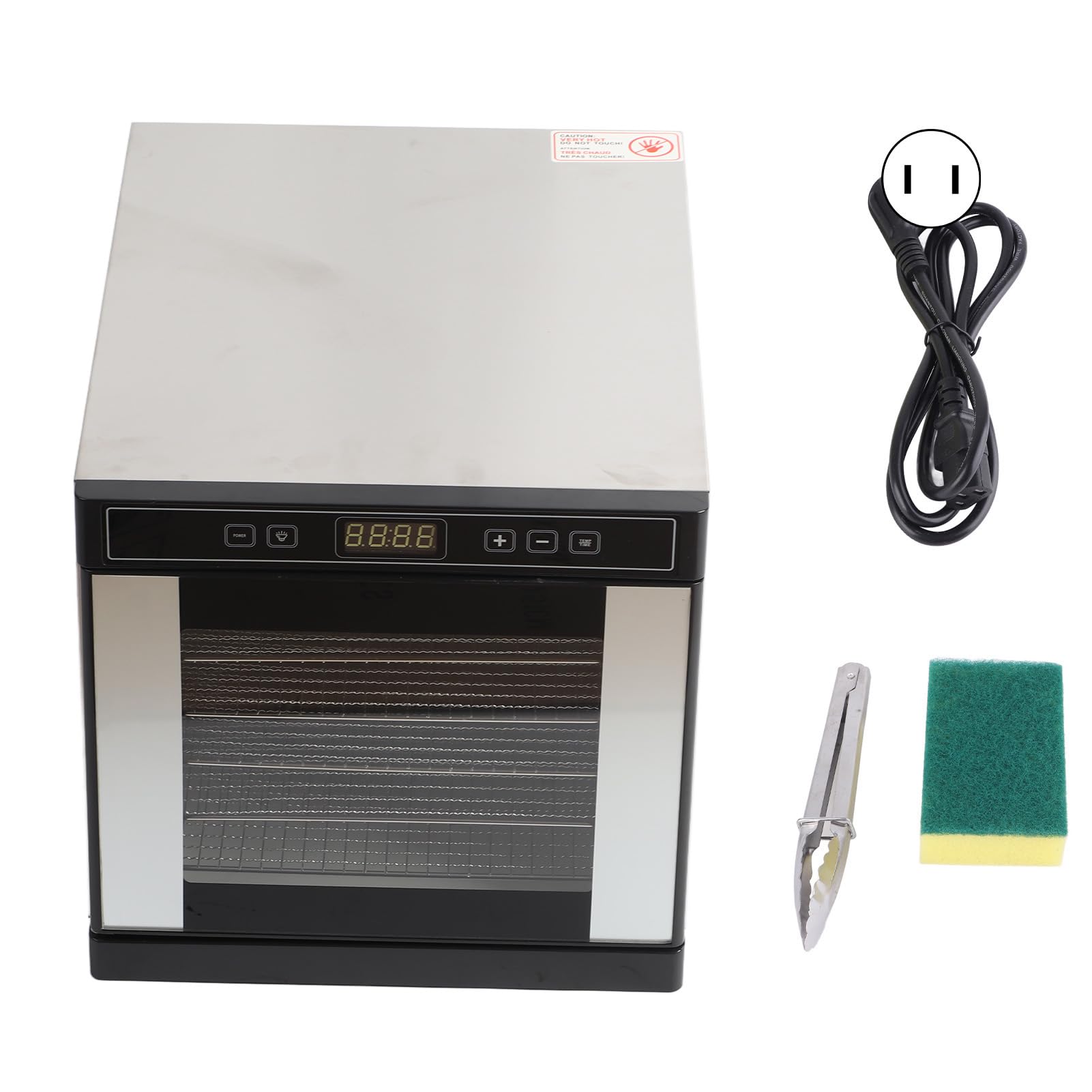 Best 6-Tray Food Dehydrator with Adjustable Temperature Control - Perfect for Making Beef Jerky, Dried Fruits, Meat Snacks & Healthy Pet Treats - Ideal for Home Kitchen, Camping & Food Preservation
