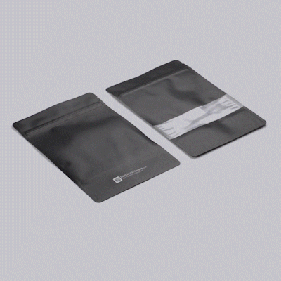 Heat Sealable Black Plastic Large Window Bags - 9