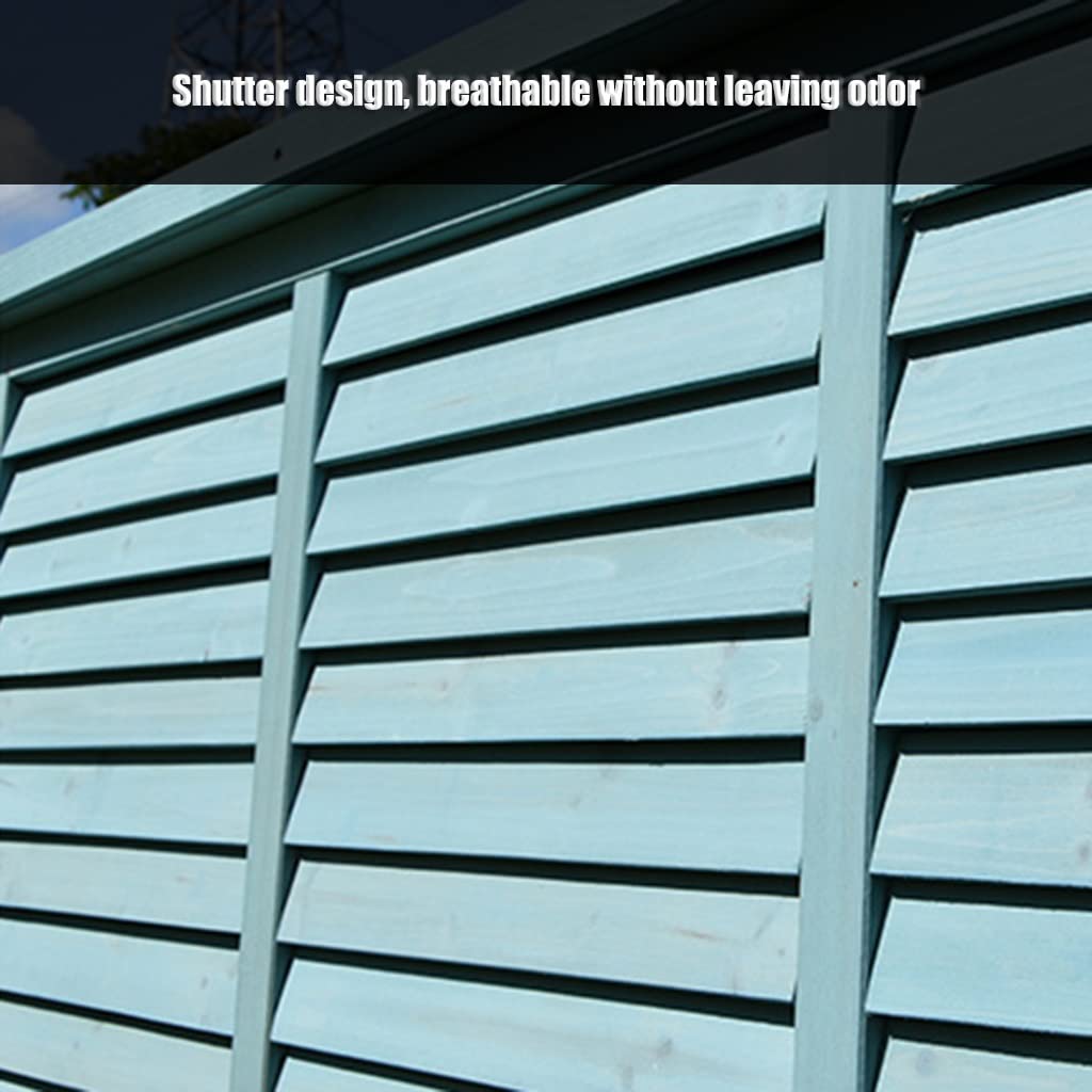 White Wooden Garden Storage Shed - 132x66x60.5cm Outdoor Tool Cabinet & Organizer for Garden Tools, Equipment & Sundries - Perfect for Backyard, Patio & Lawn Storage Organization