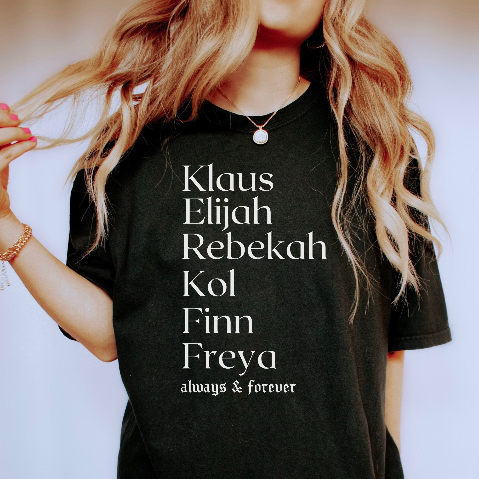 The Original Family TVD Shirt - Klaus Mikaelson & Elijah Mikaelson Merch - Vampire Diaries & The Originals Apparel for Fans - Perfect for Cosplay, Gifts, and TV Show Enthusiasts
