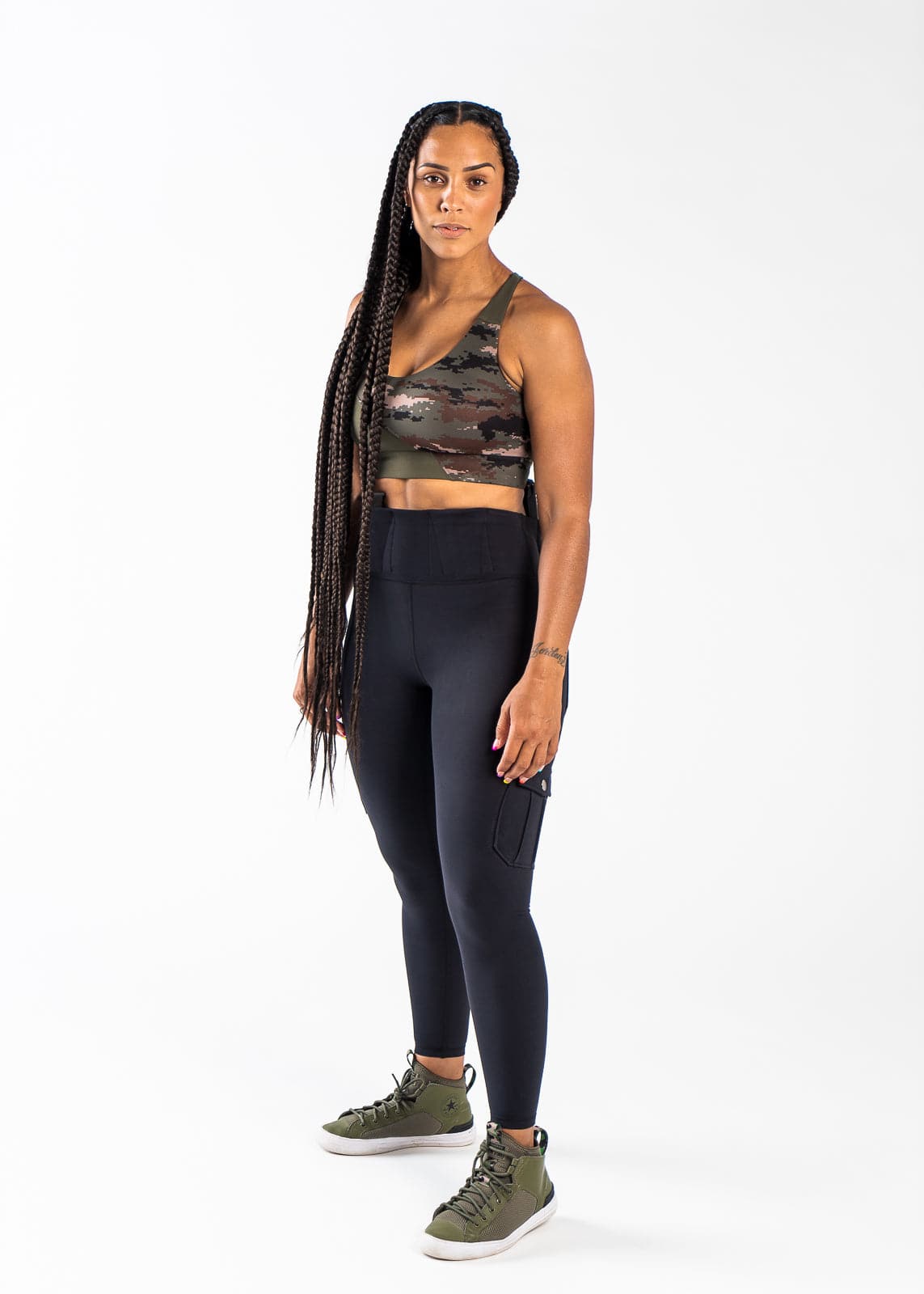 Tactical Concealed Carry Leggings with Hidden Pockets for Women - Comfortable & Secure CCW Wear | Black | Perfect for Running, Gym, Hiking & Everyday Concealed Carry
