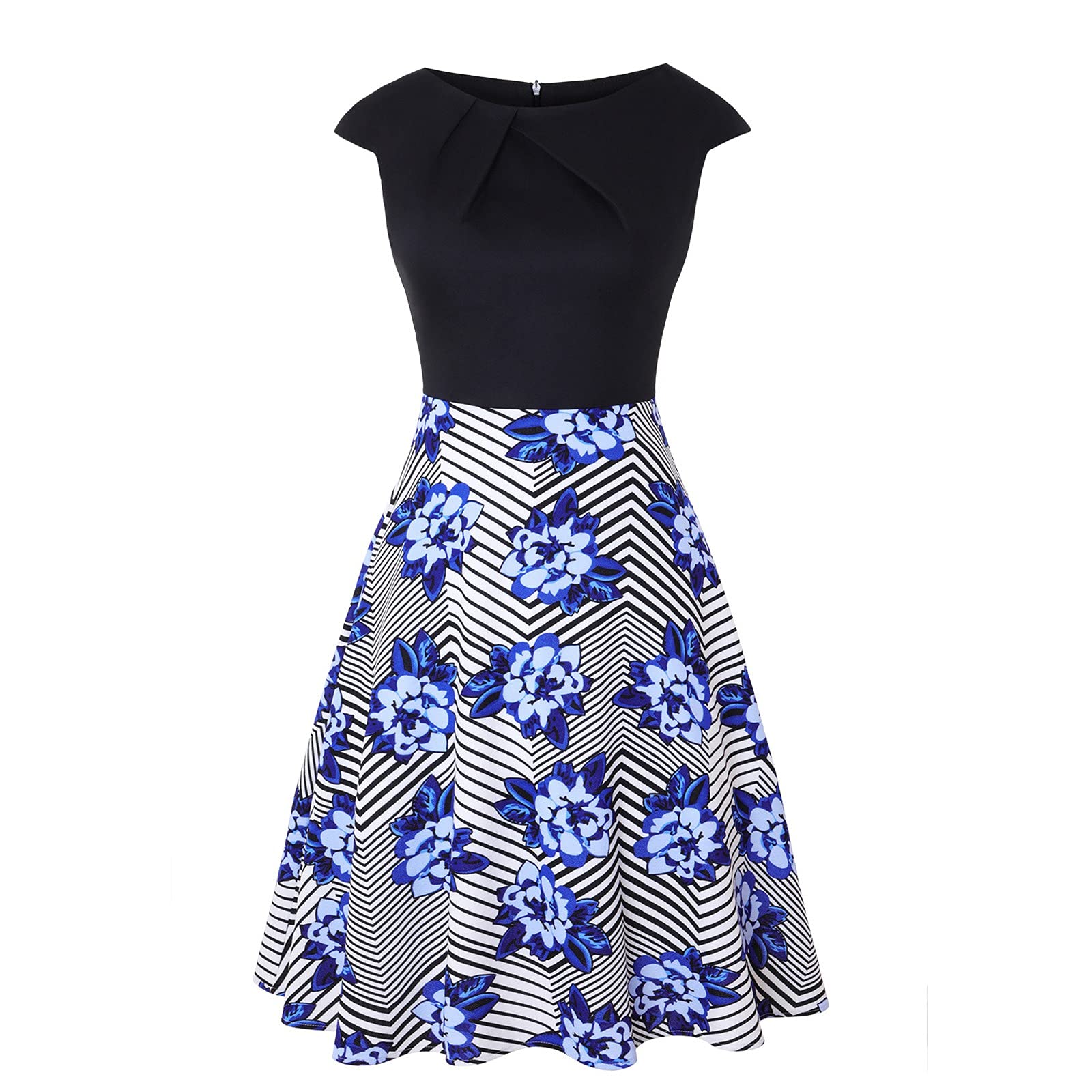 Elegant A-Line Women's Wedding Guest Dress - Short Sleeve Cocktail Party Swing Dress for Women | Perfect for Weddings, Bridal Showers, and Formal Events