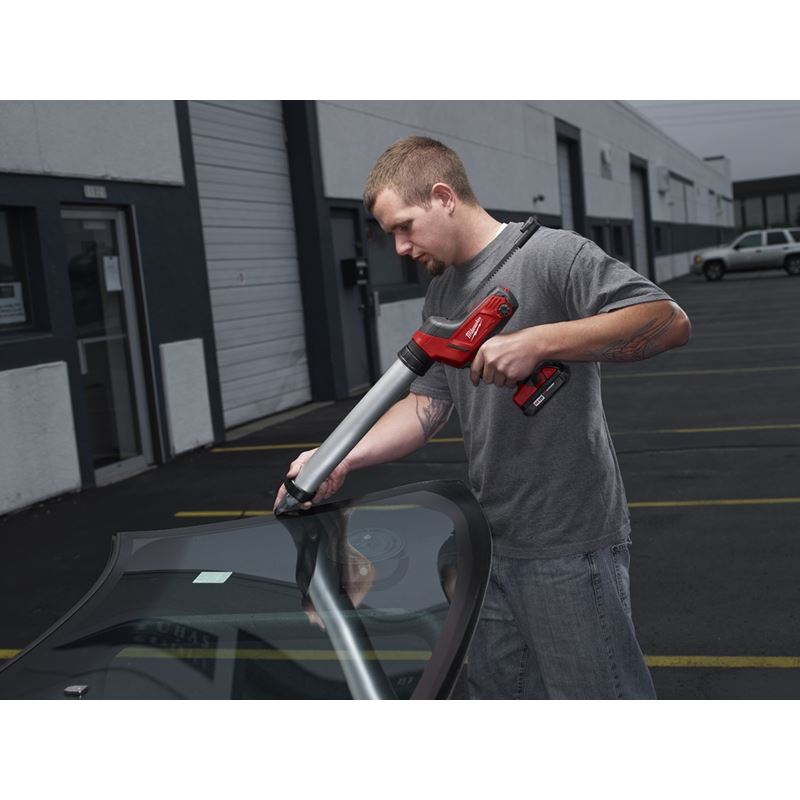 M18 18V Lithium-Ion Cordless 20 oz Sausage Style Caulk & Adhesive Gun Kit (2642-21CT) - Perfect for Construction, Home Repairs, and DIY Projects