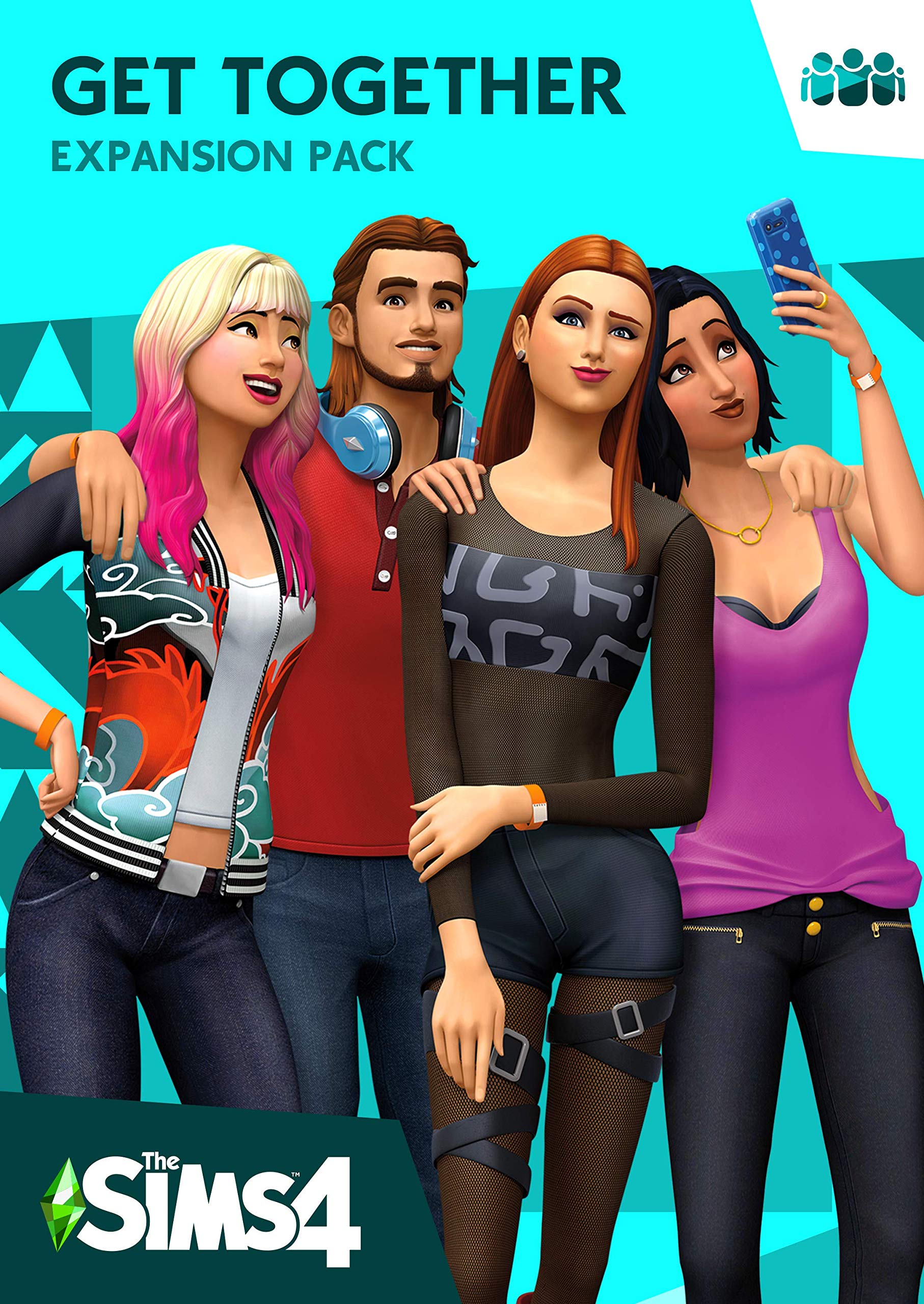 The Sims 4 Get Together Expansion Pack - PC Digital Download Code for Origin | Virtual Party & Social Life Simulation Game