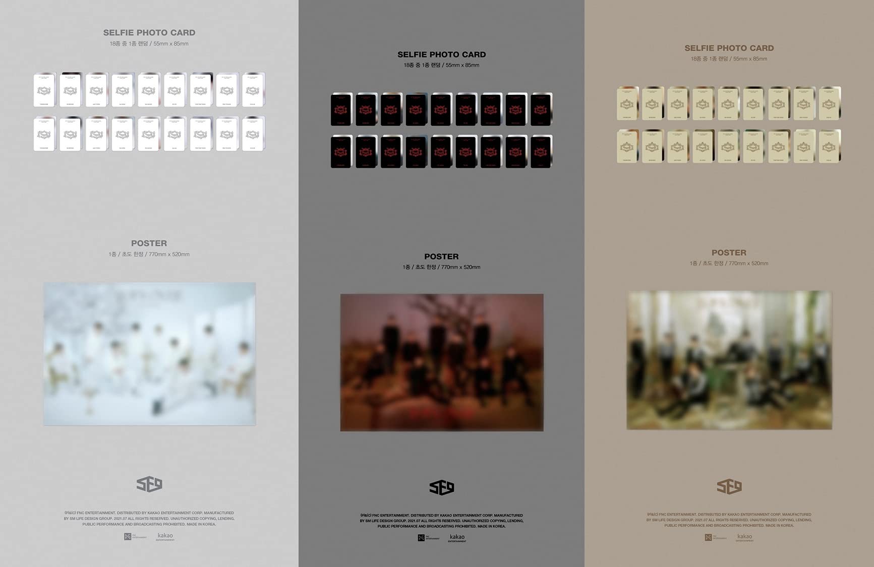 SF9 - Turn Over [S+F+9 Full Set Version] 9th Mini Album (3CD + 3Booklet + 3Poster + Photocards + Stickers) - K-POP Collectors Edition | Perfect for Fans, Gift Giving & Music Collections