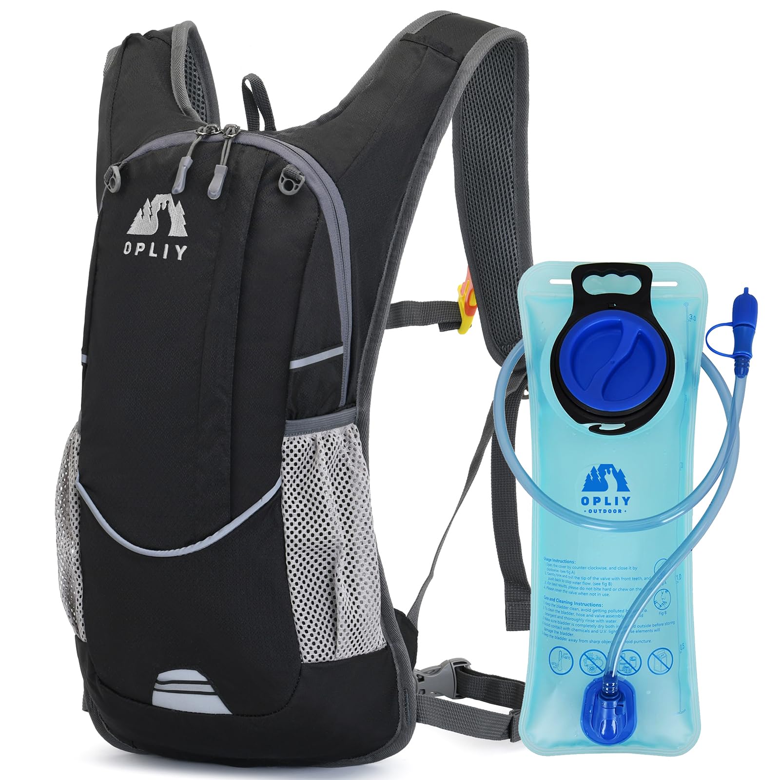 Lightweight Hydration Backpack with 2L Bladder for Running & Hiking