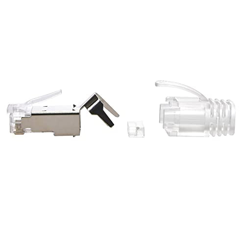 CAT.8 Ethernet Connectors RJ45 Shielded Plug with Clear Boot - 20 Pack for High-Speed Networking, Gaming, and Data Centers