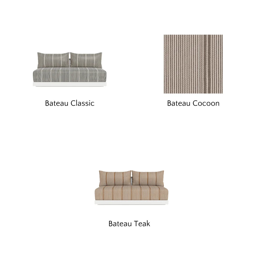 Antigua Outdoor 2-Seat Armless Patio Sofa - Perfect for Poolside, Garden, and Backyard Relaxation
