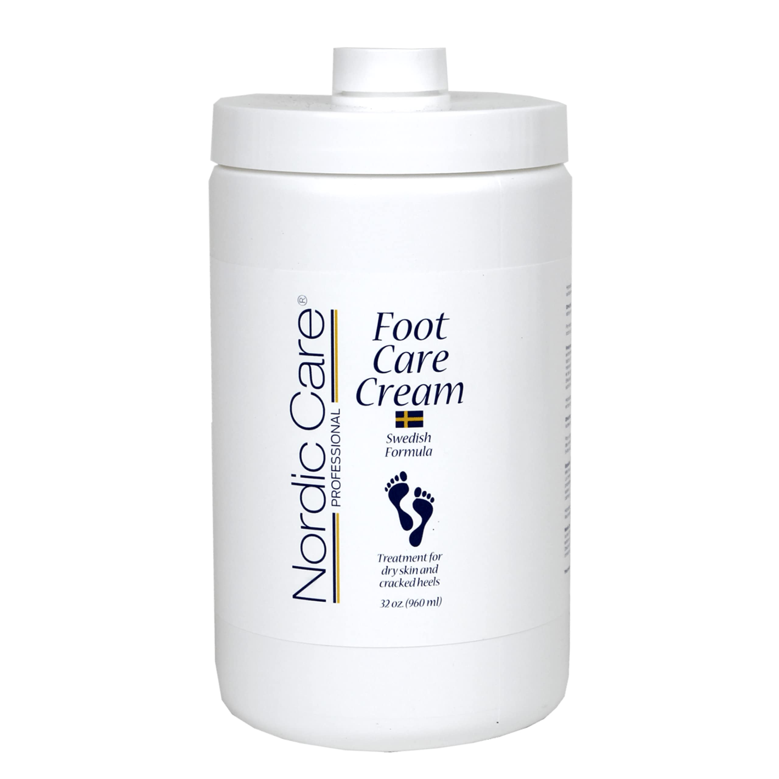 Nordic Care Foot Cream for Dry Skin & Cracked Heels – 32oz with Pump – Deep Moisturizing & Healing for Soft Feet – Perfect for Daily Use, Pedicures & Overnight Repair