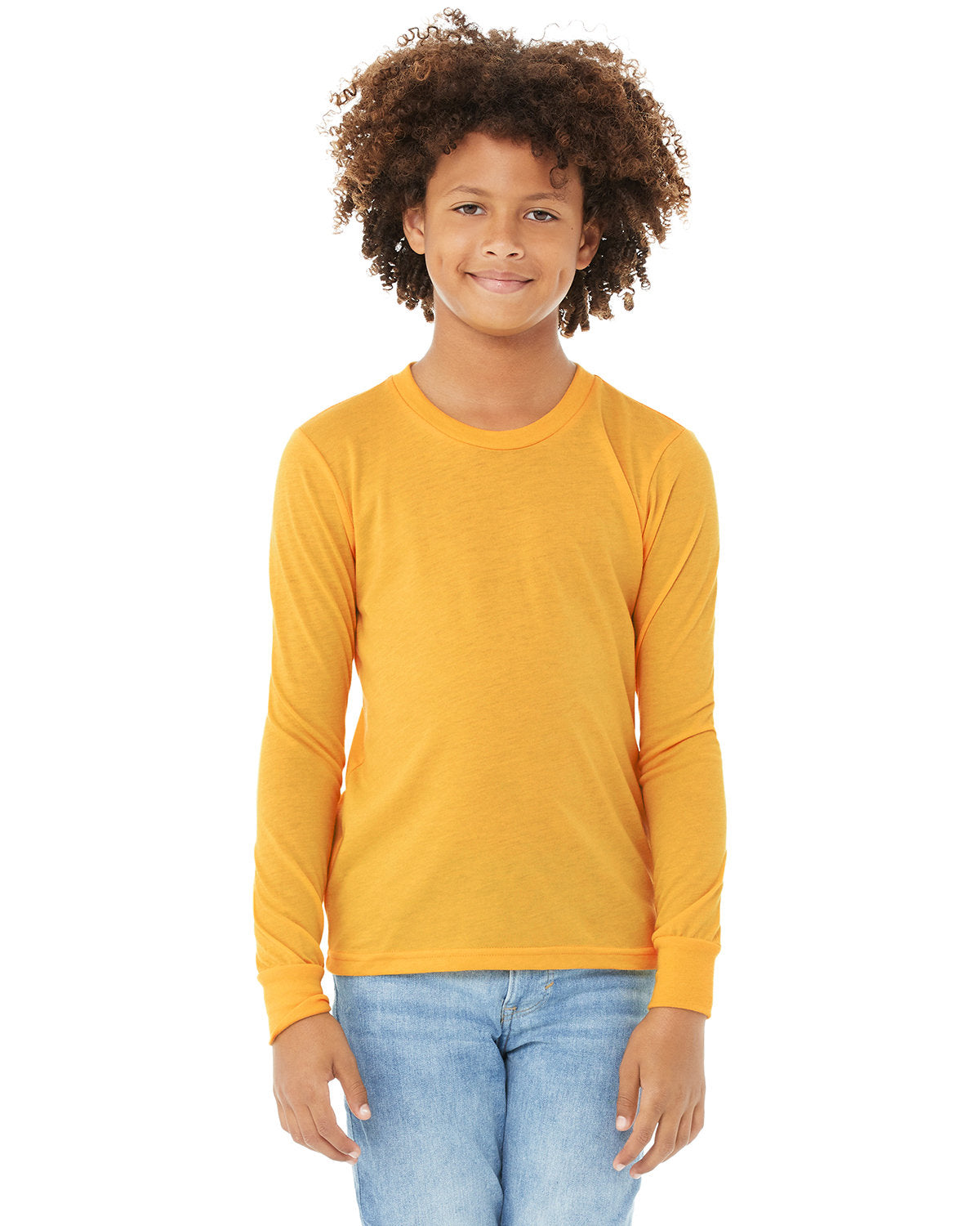 Bella + Canvas 3501Y Youth Long Sleeve T-Shirt - Soft Cotton Jersey Tee for Kids | Perfect for School, Sports & Everyday Wear