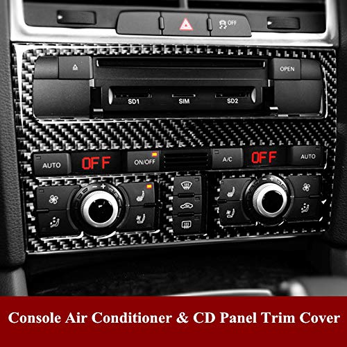 Premium 12-Piece Carbon Fiber Interior Trim Kit for Audi Q7 (2008-2015) - Dashboard, Door & Console Covers - Luxury Car Accessories for Enhanced Style & Protection