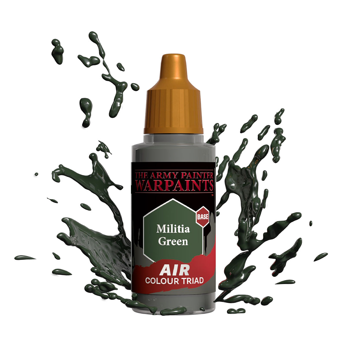 Warpaints Air Militia Green - Premium Matte Finish Spray Paint for Models, Miniatures & DIY Projects - Perfect for Warhammer, Cosplay & Custom Crafts