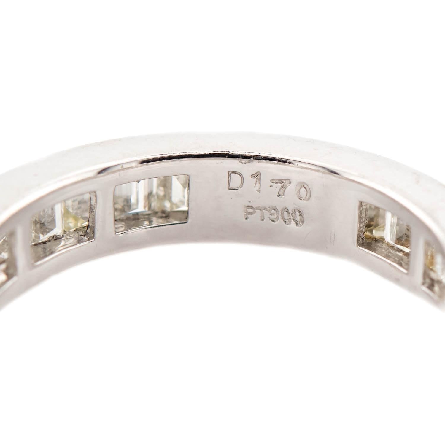 Platinum Diamond Eternity Band for Women - 2.5mm Wide Wedding & Anniversary Ring - Perfect for Bridal, Engagement, and Special Occasions