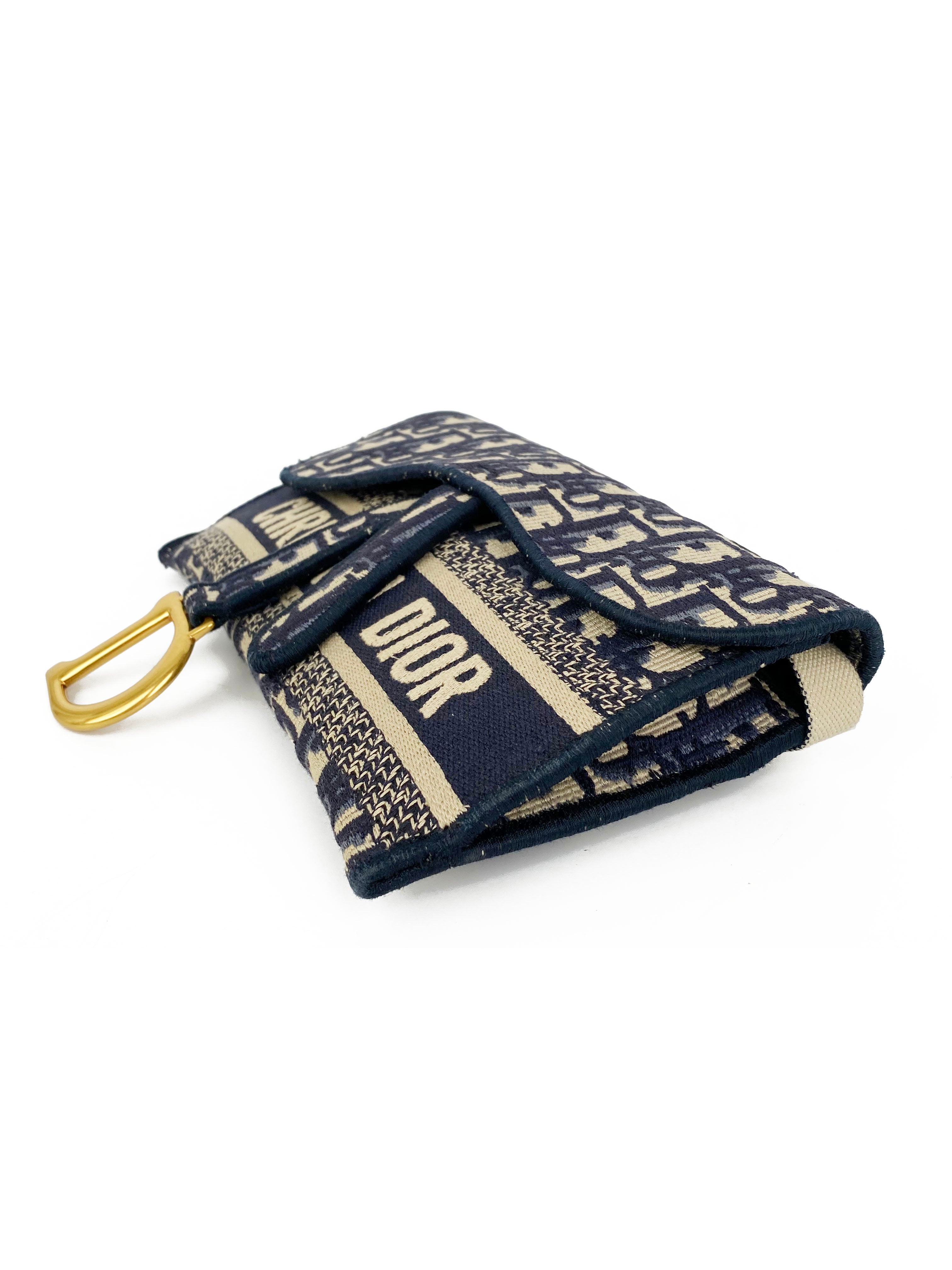Dior Oblique Saddle Slim Pouch - Luxury Designer Crossbody Bag for Women | Perfect for Parties, Travel & Everyday Use