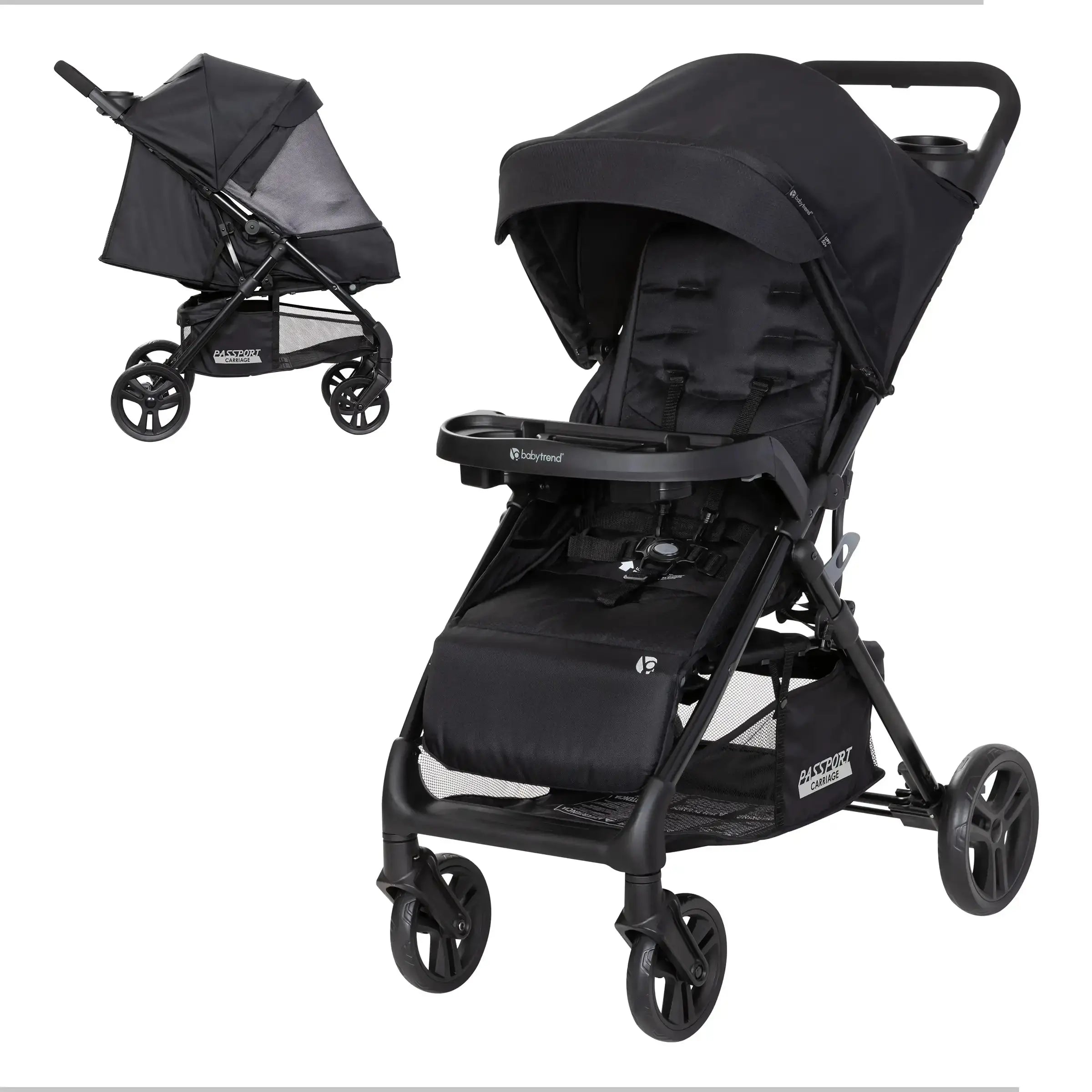 Passport® Carriage Stroller - Lightweight Compact Baby Stroller for Travel & Everyday Use | Perfect for Airports, Shopping & City Walks