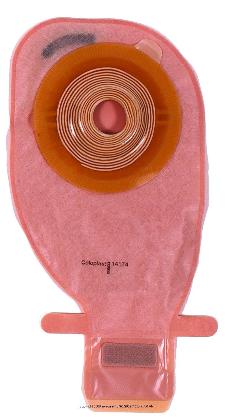 Assura One-Piece Convex Ostomy Pouch with EasiClose System & Belt Tabs - Maxi Size (10 Count Box) - Secure & Comfortable for Active Lifestyles, Travel & Daily Use