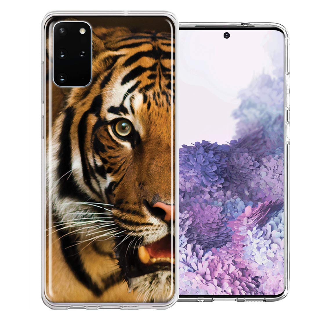 Samsung Galaxy S20 Plus Tiger Case - Durable Double Layer Cover for Protection & Style