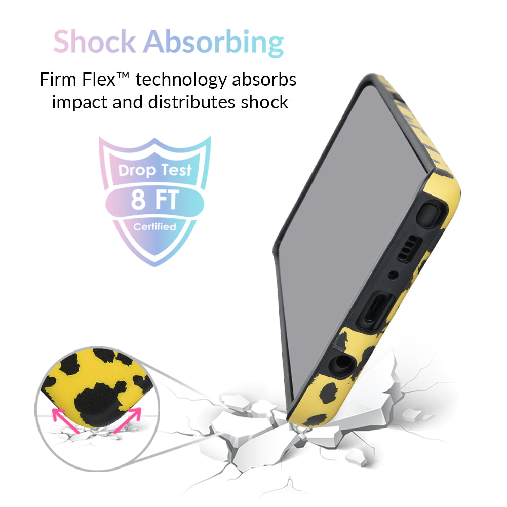 Premium Golden Cheetah Print Samsung Galaxy Phone Case - Durable Protective Cover for Galaxy S23/S22/S21/S20 - Perfect for Outdoor Adventures & Fashion Enthusiasts