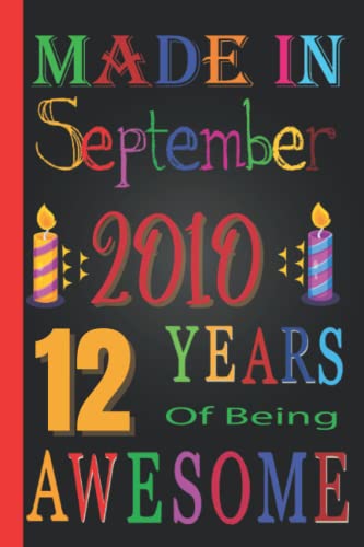 Funny Personalized 12th Birthday Gifts for Women & Men - 12 Years of Being Awesome Gag Gift for Friends, Coworkers & Family | Perfect for September 2010 Birthdays & Milestone Celebrations