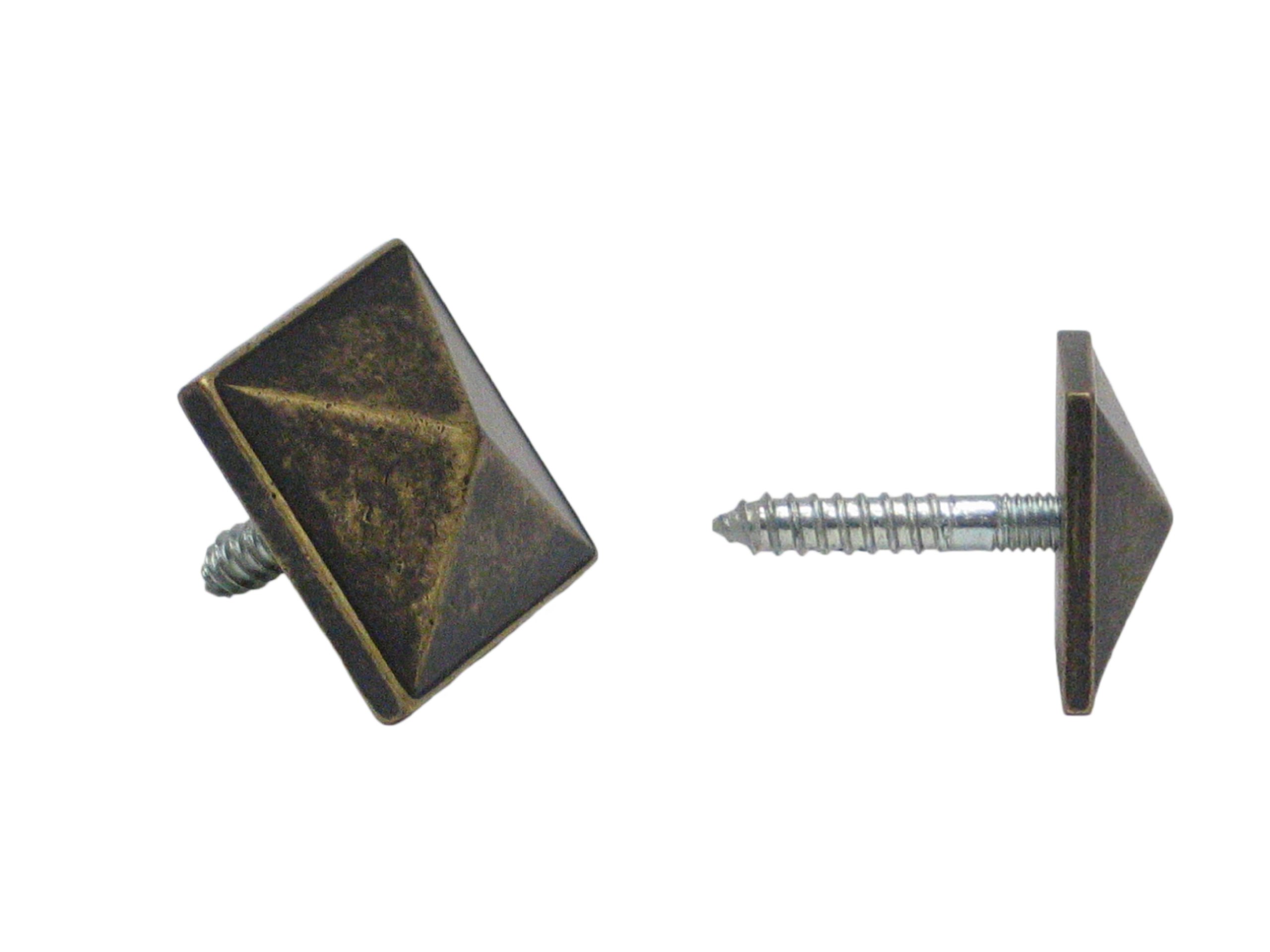 Solid Brass Decorative Door Pyramid Clavos - 1