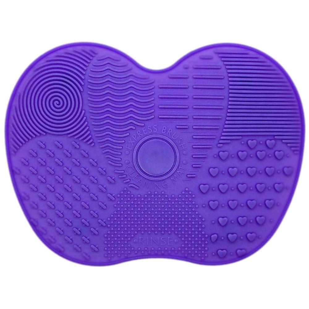 Royal Care Cosmetics Fuchsia Silicone Makeup Brush Cleaning Mat - Gentle Cleanser for Foundation, Blush & Eyeshadow Brushes - Perfect for Home & Professional Salon Use