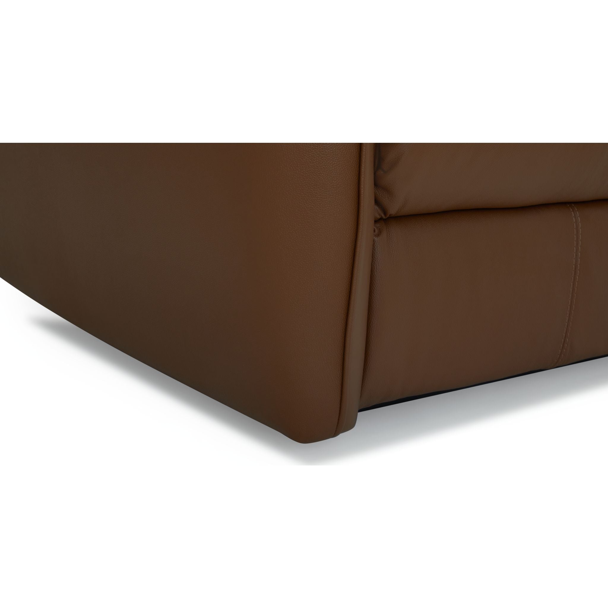 Arlo Power Reclining Sofa - 3-Seater Leather Sectional Couch with USB Charging Ports, Valencia Biscotti Color - Perfect for Living Room, Home Theater & Family Gatherings