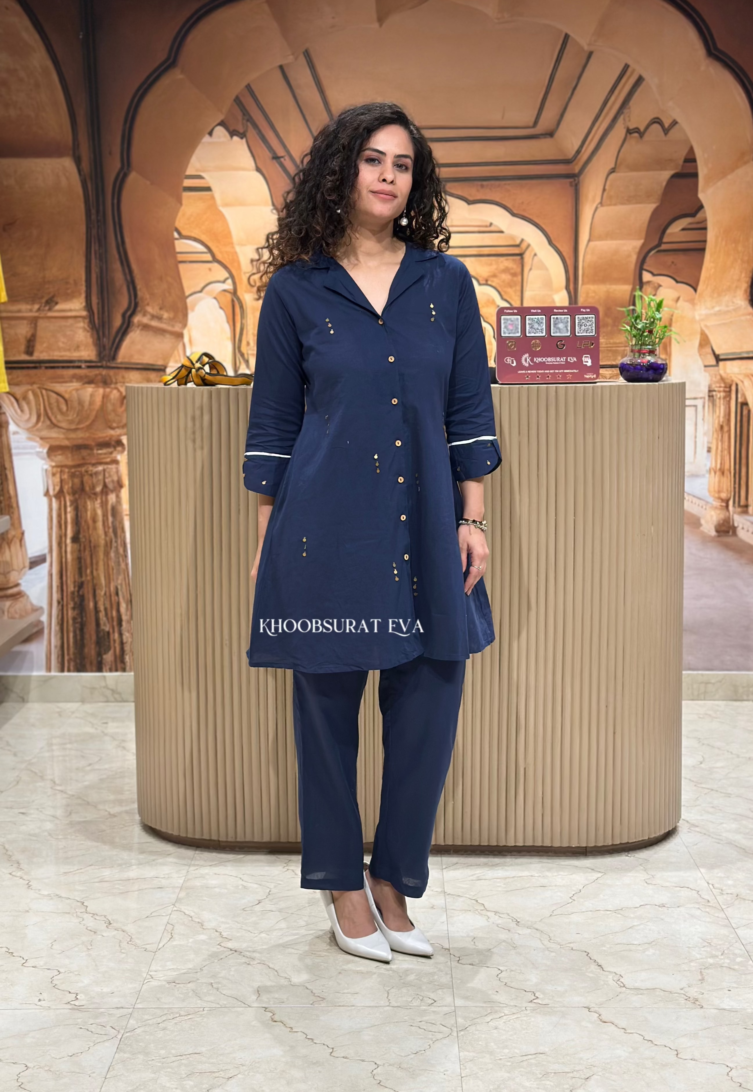 Stylish Blue Kurta Set for Women - Traditional Indian Ethnic Outfit for Festivals, Weddings & Casual Wear