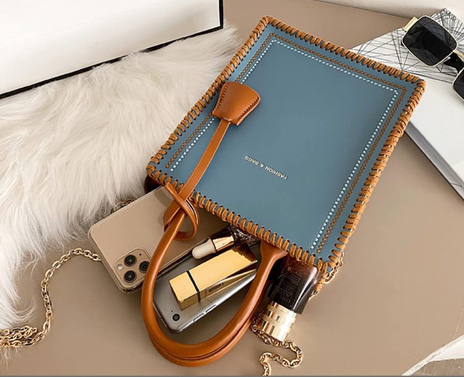 Premium PU Leather Bag Making Kit - DIY Handbag, Purse, Shoulder Bag & Crossbody Bag Craft Supplies (Blue) | Perfect for DIY Enthusiasts, Fashion Designers & Gift Makers