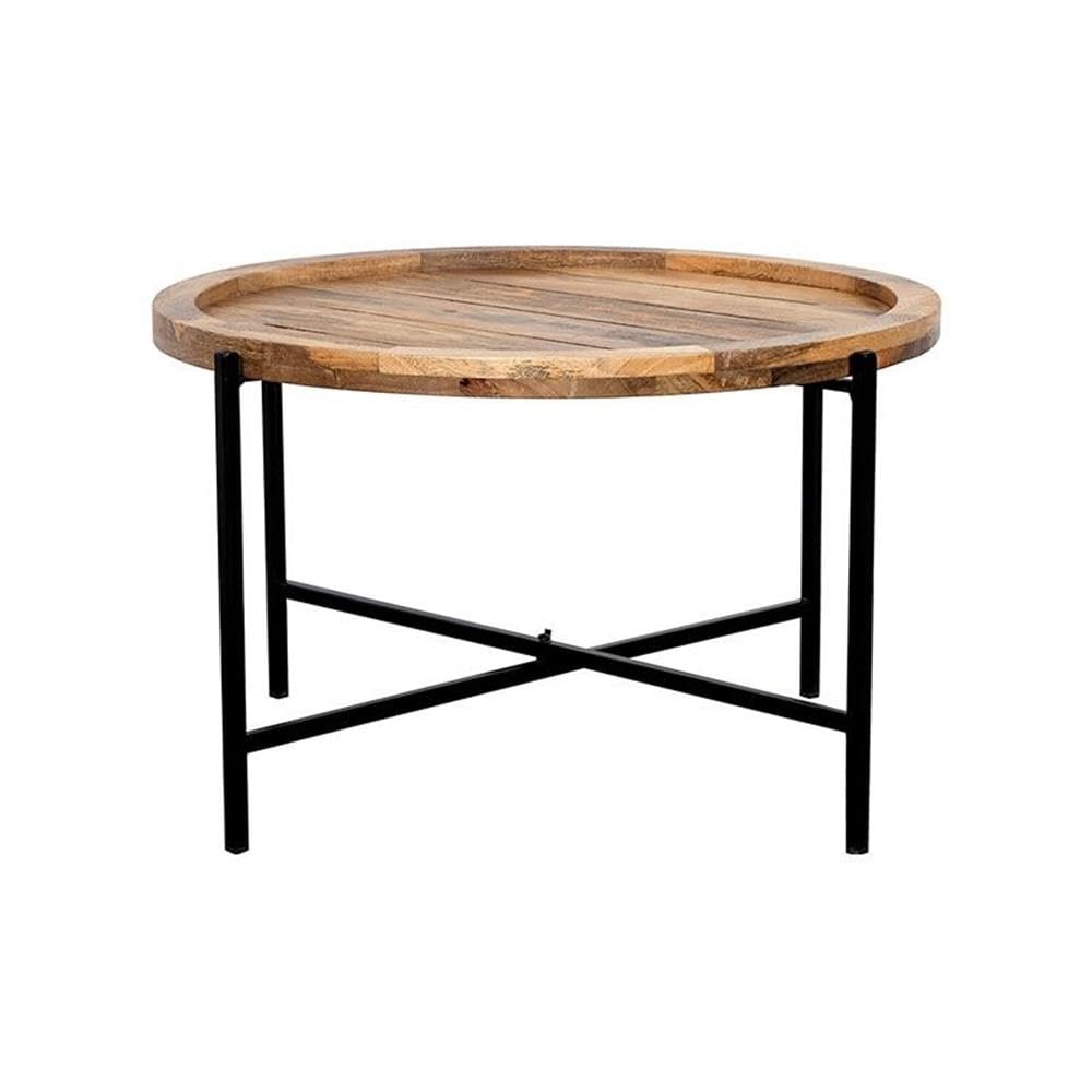 Porter Designs Camden Coffee Table - Natural Wood Finish - Modern Living Room Furniture for Home Decor & Small Spaces
