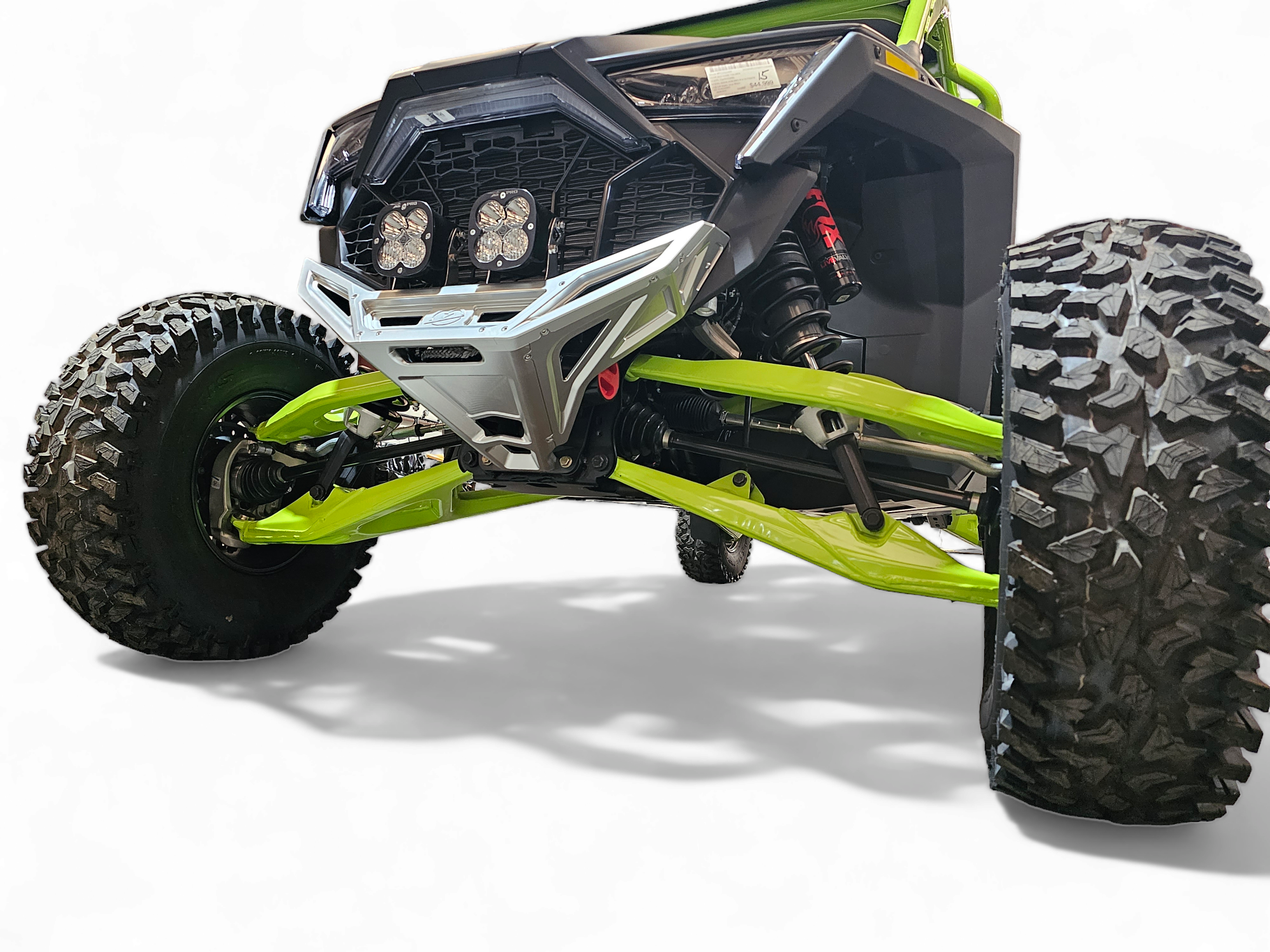 2022-2025 Polaris RZR Pro R & Turbo R Machined Billet Front Winch Bumper (Clear Anodized) - Heavy-Duty Off-Road Protection for Trail Riding & Rock Crawling - FWB610031